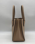 Michael Kors Tan Pebbled Leather Mercer Convertible Satchel