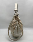 Coach Beige And Ivory Jacquard Canvas Ali Hobo Bag 13707