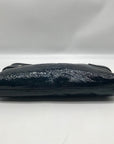 Coach Dark Blue Patent Leather Audrey Zipper Wristlet 45484
