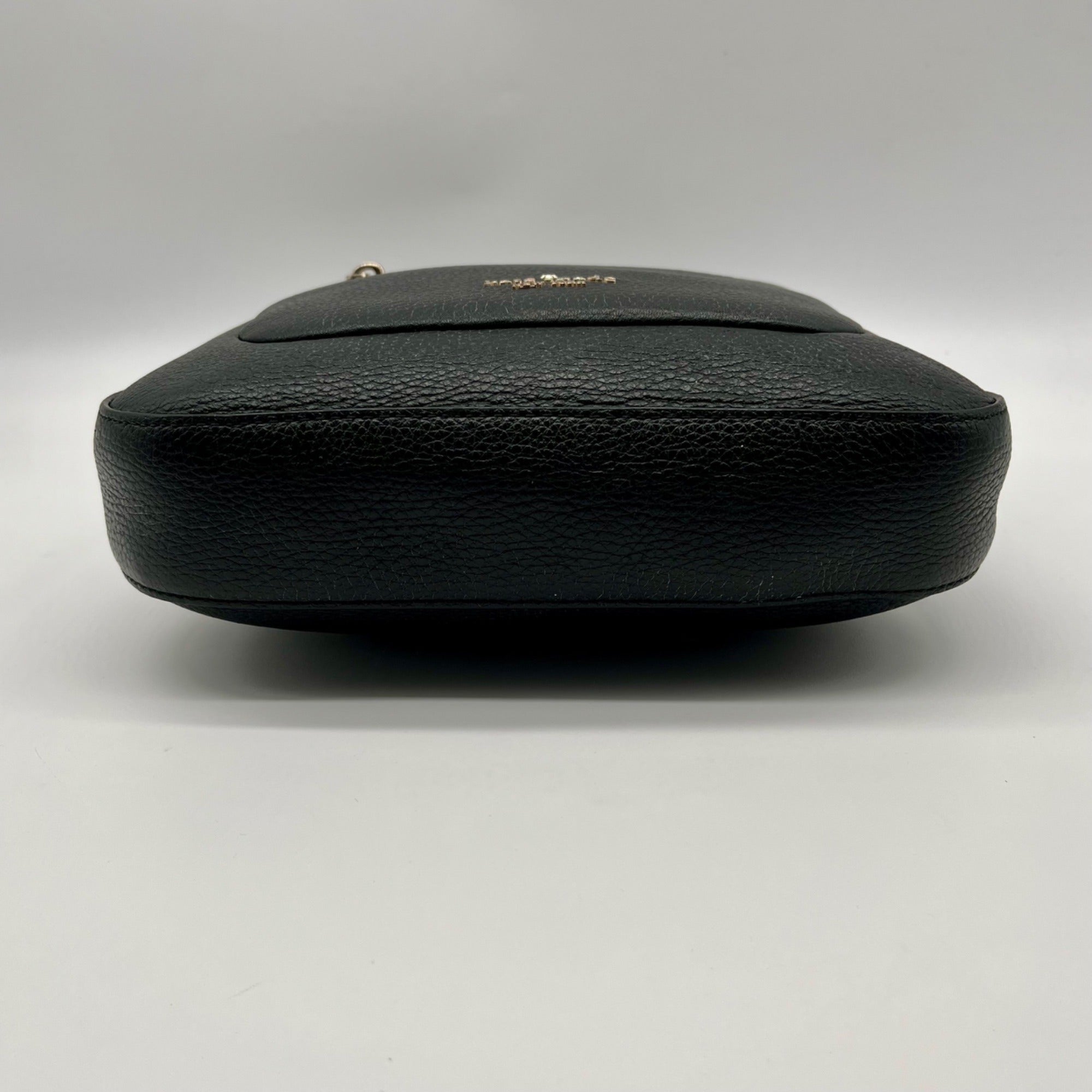 Kate Spade Black Pebbled Leather Leila Top Zip Crossbody Bag