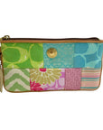 Coach Pastel Sateen & Canvas Patchwork Wristlet