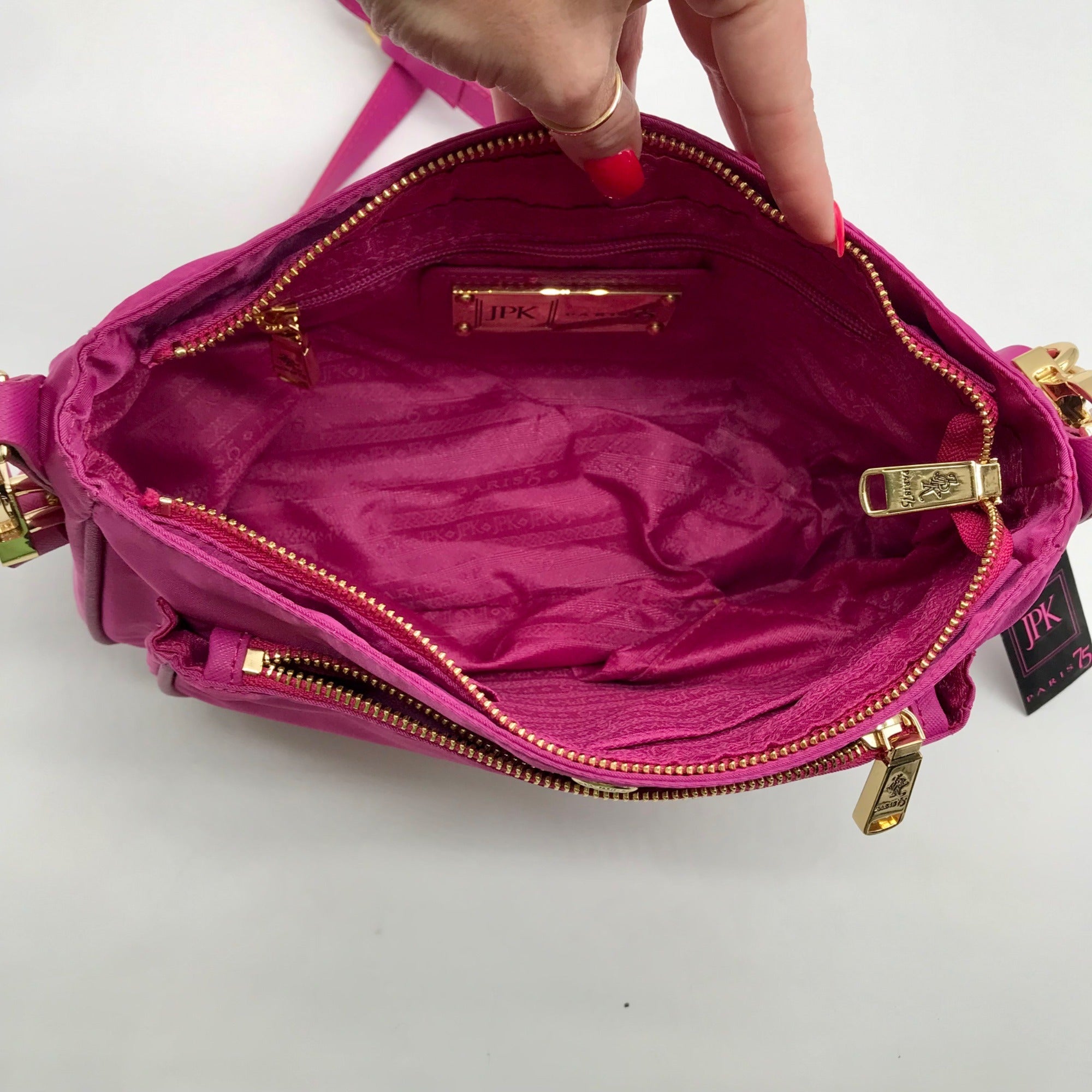 JPK Paris Purple Nylon Crossbody Bag