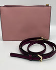 Kate Spade Pink and Maroon Color Block Saffiano Leather Crossbody