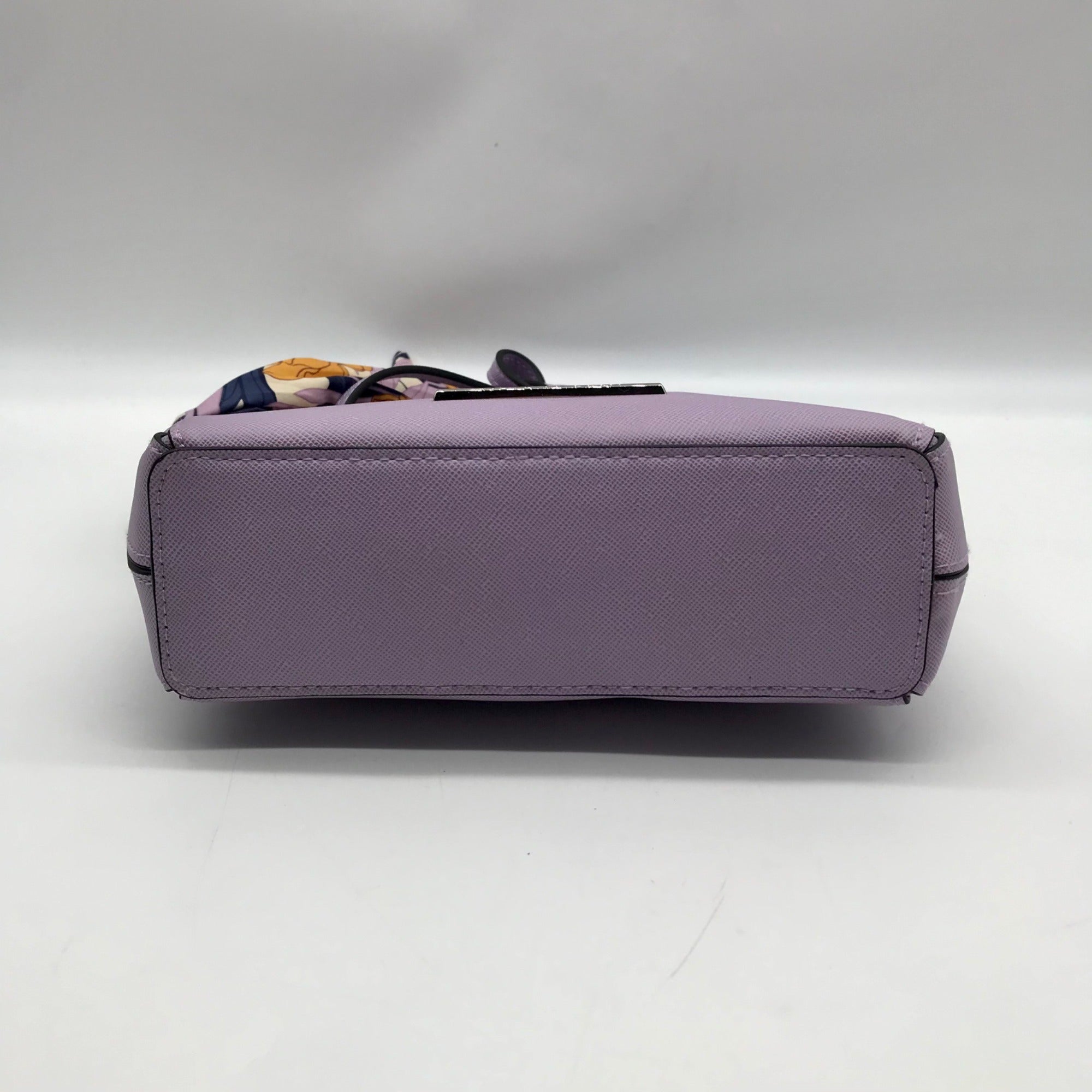 Steve Madden Purple Dome Crossbody With Floral Scarf