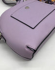 Steve Madden Purple Dome Crossbody With Floral Scarf