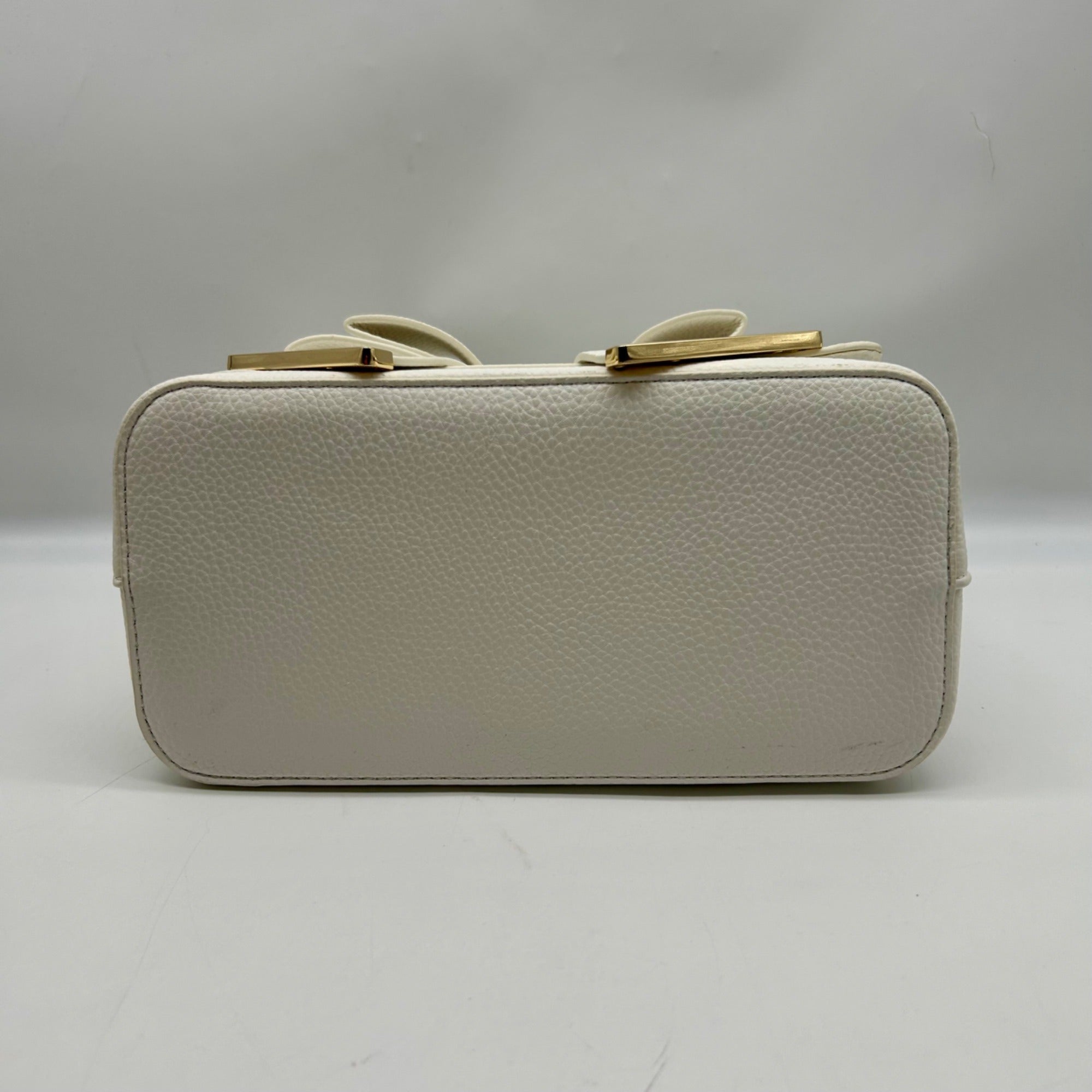 Like Dreams White Leather Bowtie Crossbody Bag
