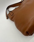 Michael Kors Brown Pebbled Leather Handbag