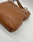 Michael Kors Brown Pebbled Leather Handbag