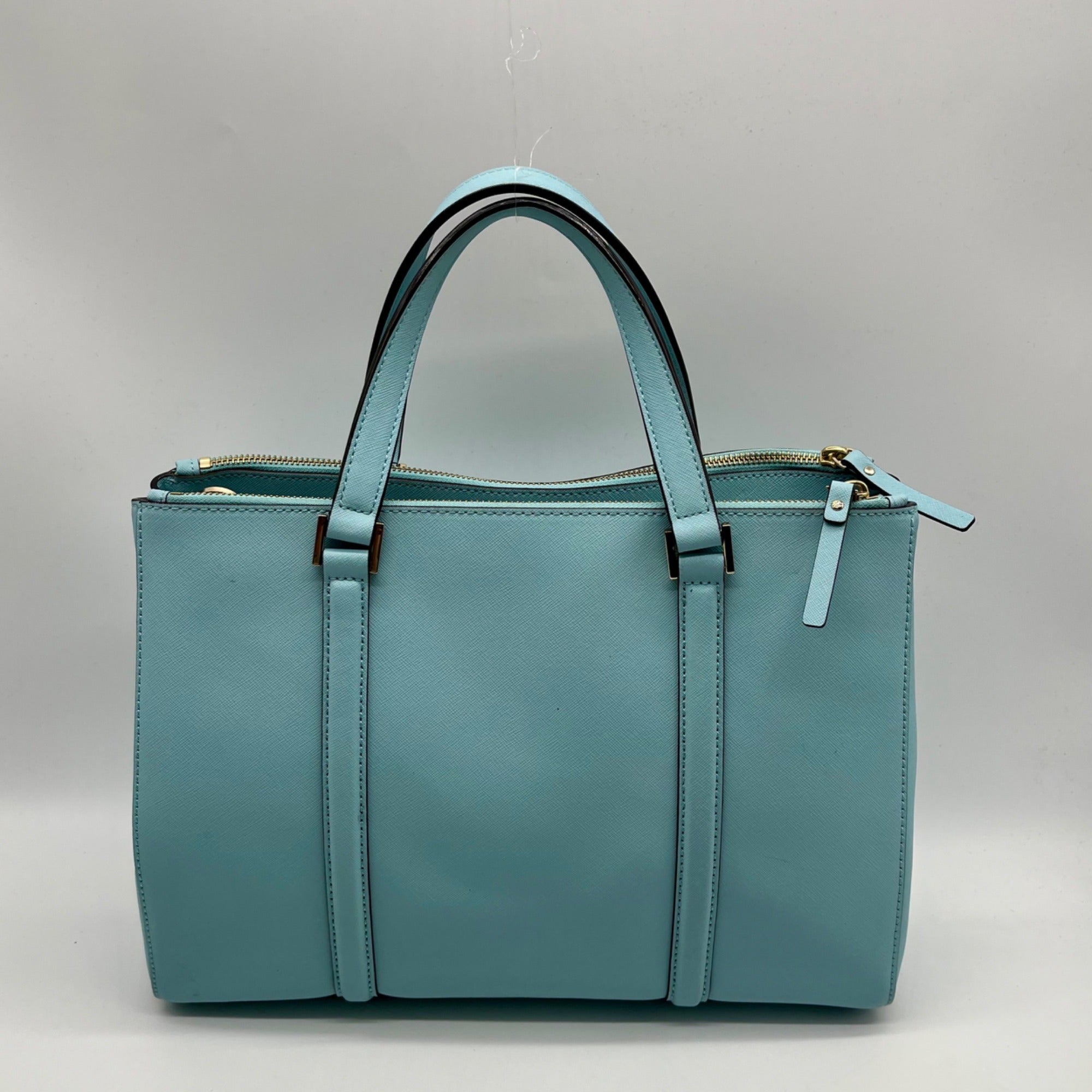 Kate Spade Saffiano Leather Baby Blue Newbury Lane Miles Tote Bag