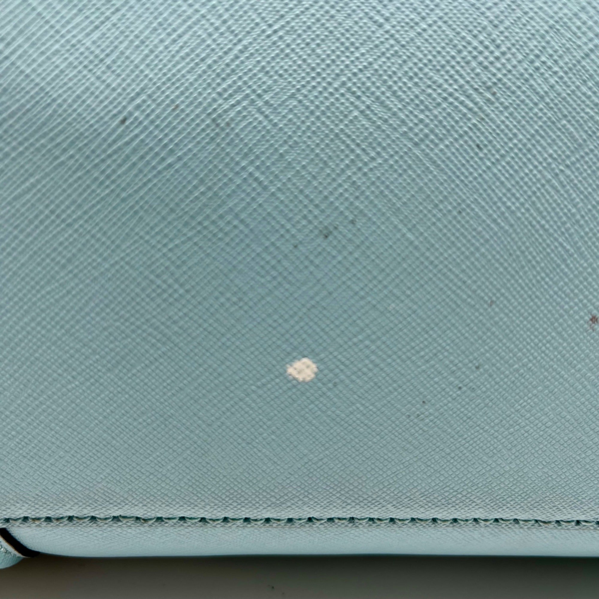 Kate Spade Saffiano Leather Baby Blue Newbury Lane Miles Tote Bag