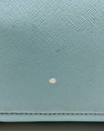 Kate Spade Saffiano Leather Baby Blue Newbury Lane Miles Tote Bag