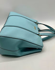 Kate Spade Saffiano Leather Baby Blue Newbury Lane Miles Tote Bag