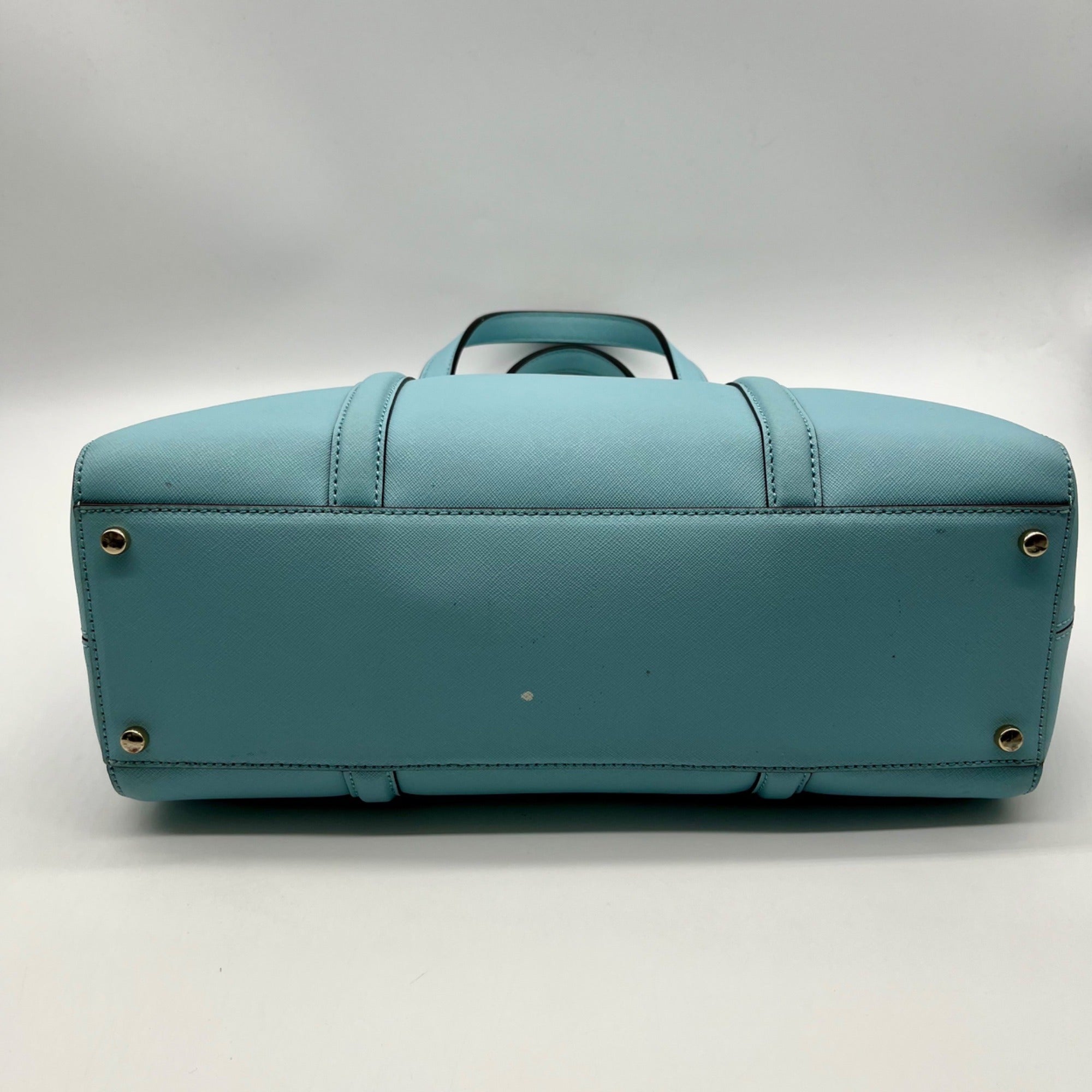Kate Spade Saffiano Leather Baby Blue Newbury Lane Miles Tote Bag