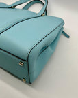 Kate Spade Saffiano Leather Baby Blue Newbury Lane Miles Tote Bag