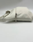 Giani Bernini White Faux Leather Nappa Soft Crossbody Bag