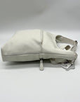 Giani Bernini White Faux Leather Nappa Soft Crossbody Bag