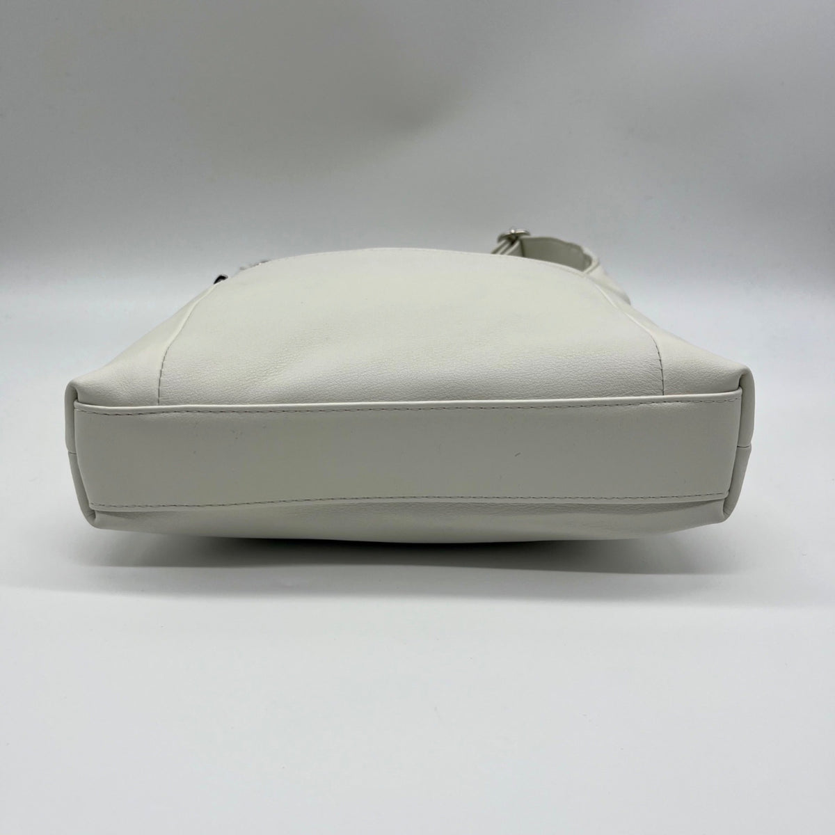 Giani Bernini White Faux Leather Nappa Soft Crossbody Bag
