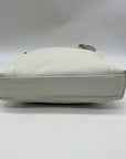 Giani Bernini White Faux Leather Nappa Soft Crossbody Bag