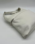 Giani Bernini White Faux Leather Nappa Soft Crossbody Bag