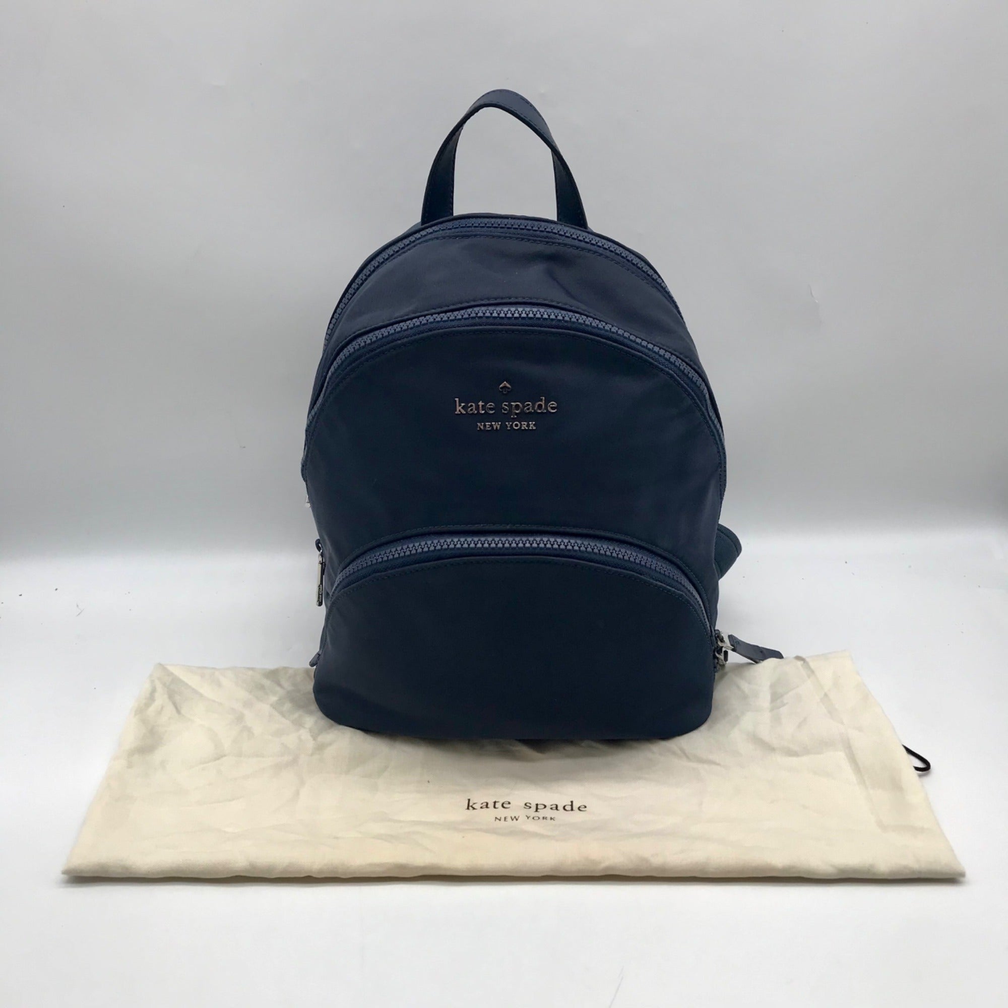 Kate Spade Navy Blue Nylon Karissa Backpack