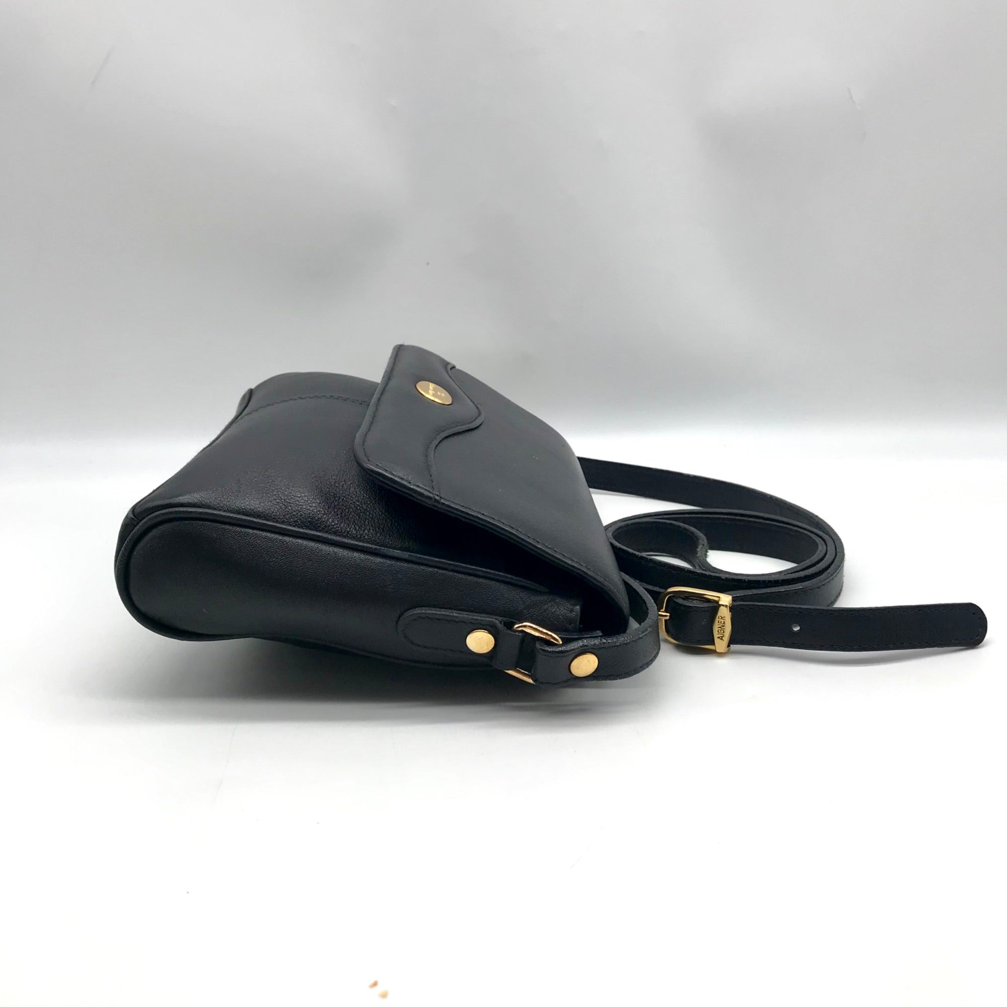 Etienne Aigner Black Leather Crossbody