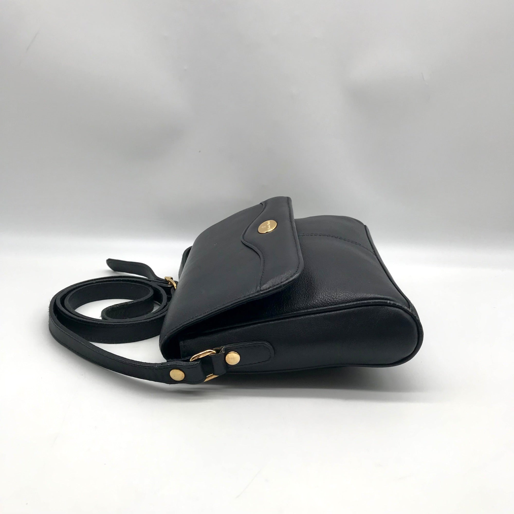 Etienne Aigner Black Leather Crossbody