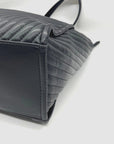Steve Madden Black Faux Leather Tote with Pouch