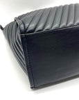 Steve Madden Black Faux Leather Tote with Pouch