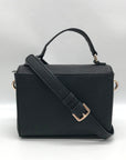 Guess Black Mini Lyndi Mini Flap Crossbody Bag