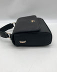 Guess Black Mini Lyndi Mini Flap Crossbody Bag