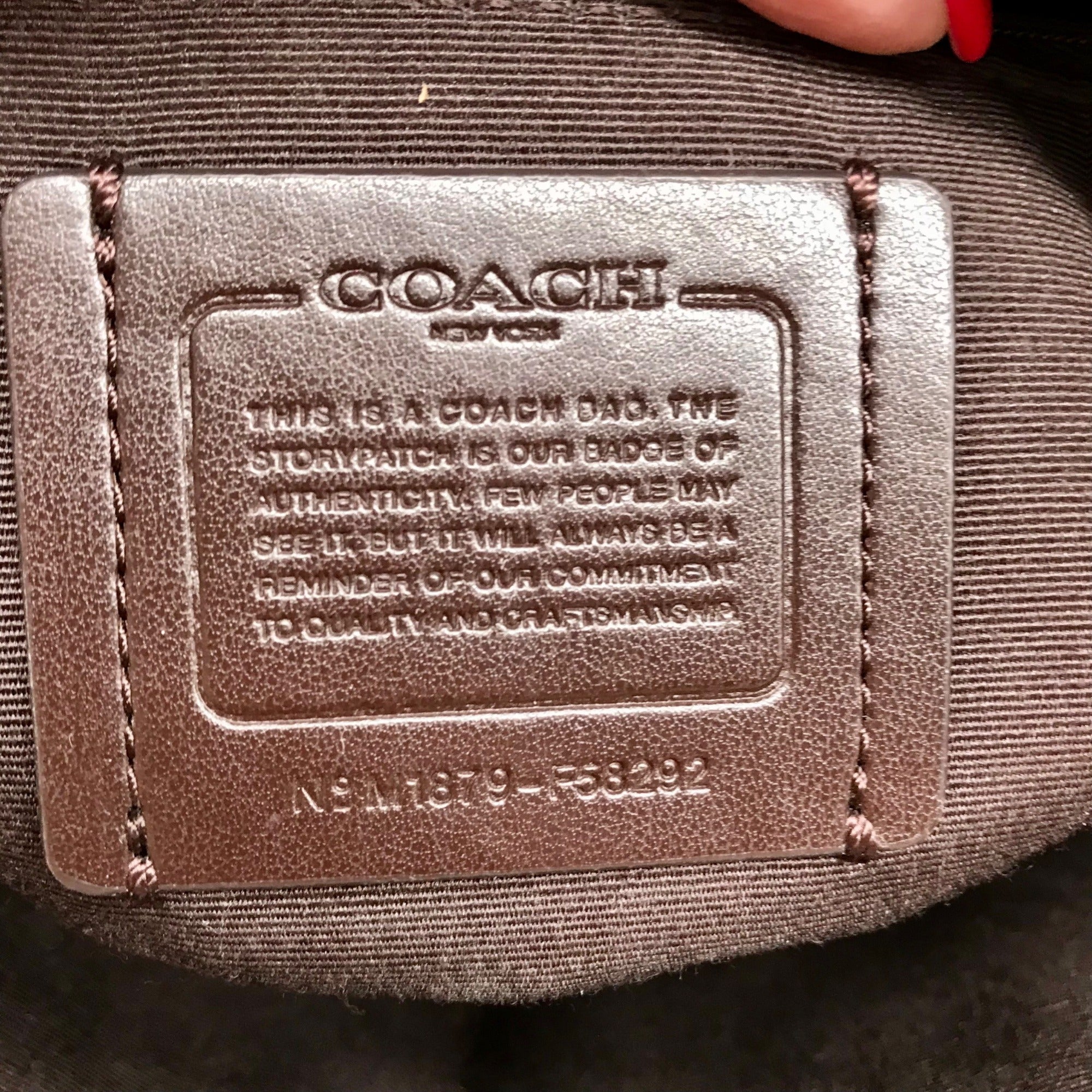 Coach Beige Monogram Signature Coated Canvas City Zip Tote Bag F58292