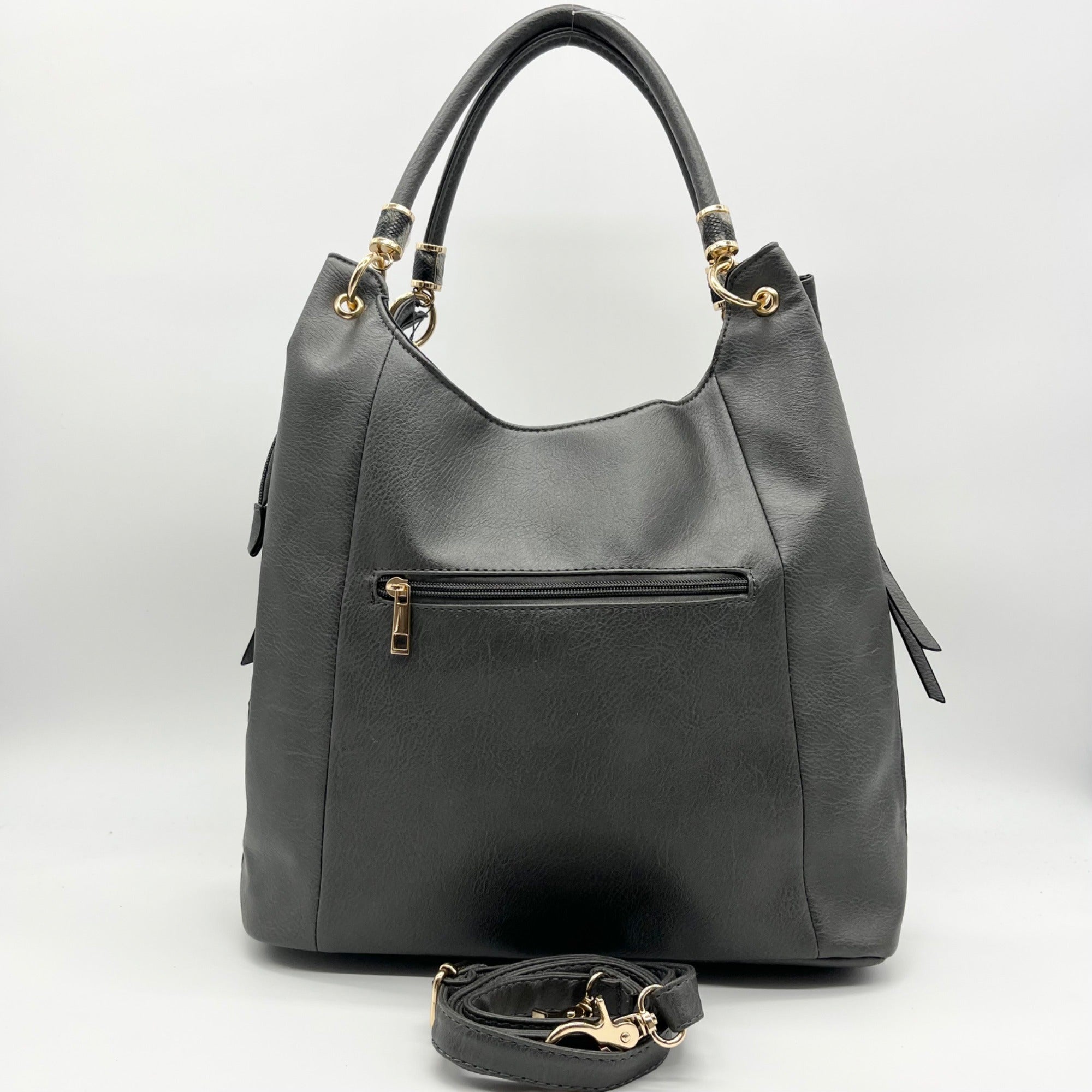 MKF Charcoal April Hobo Bag