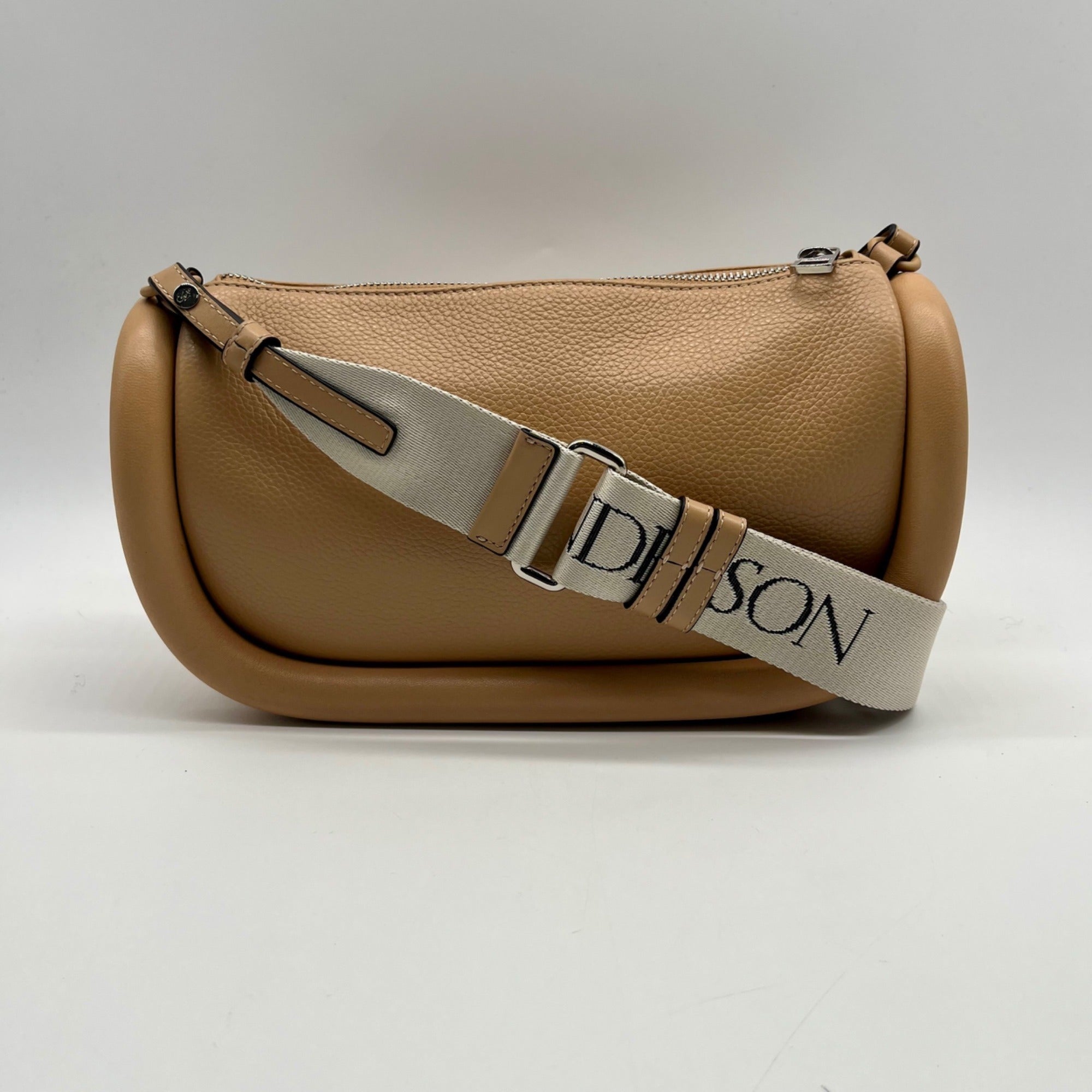 JW Anderson Beige Pebbled Leather Crossbody