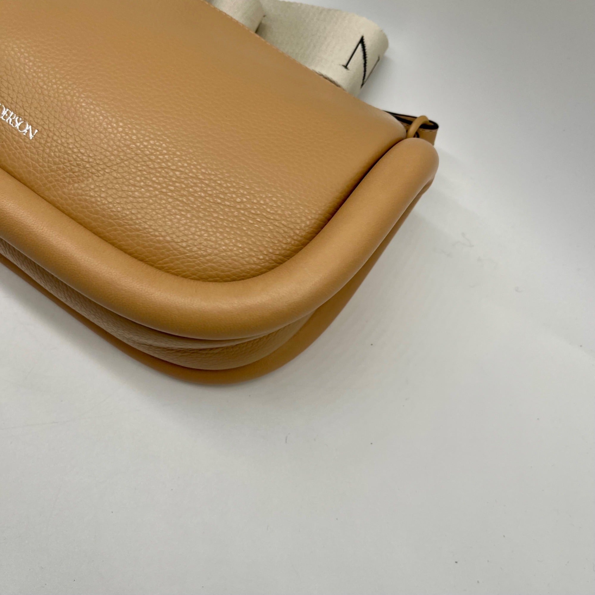 JW Anderson Beige Pebbled Leather Crossbody