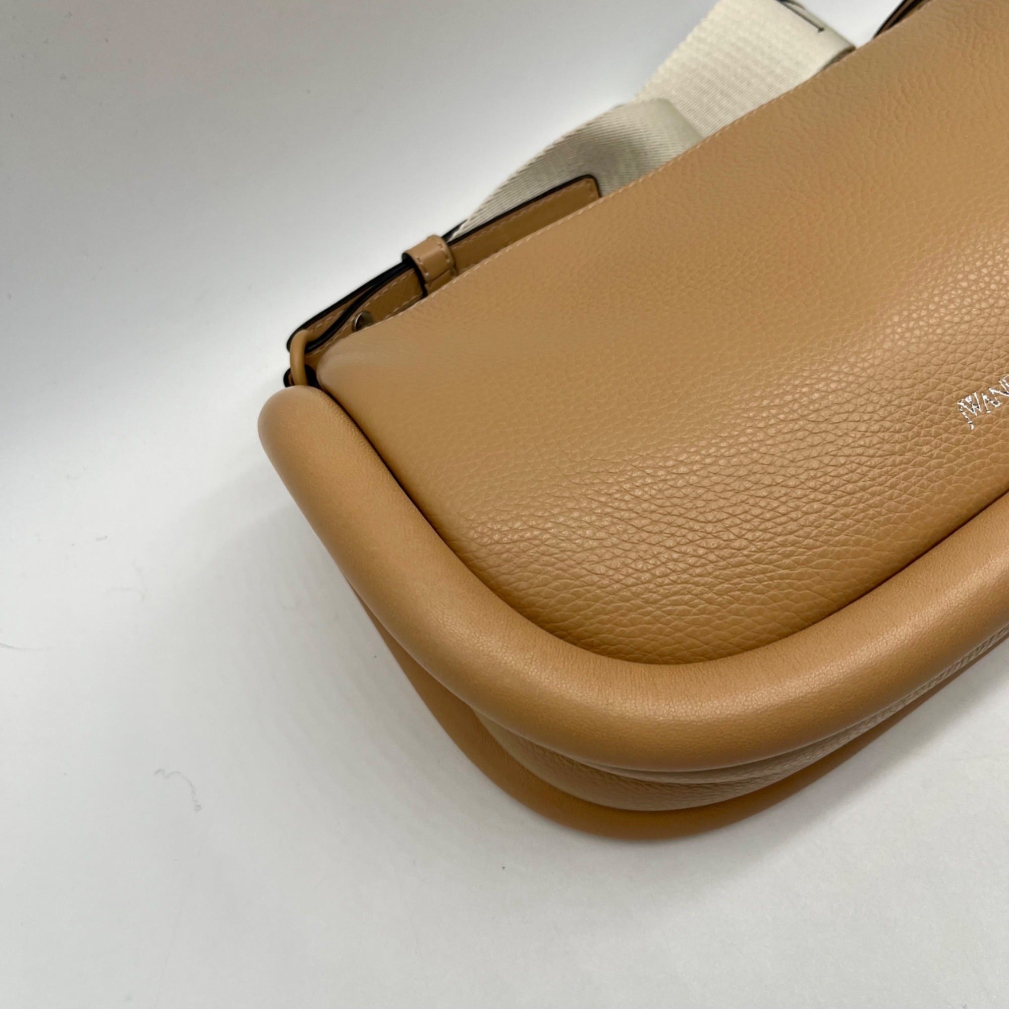 JW Anderson Beige Pebbled Leather Crossbody