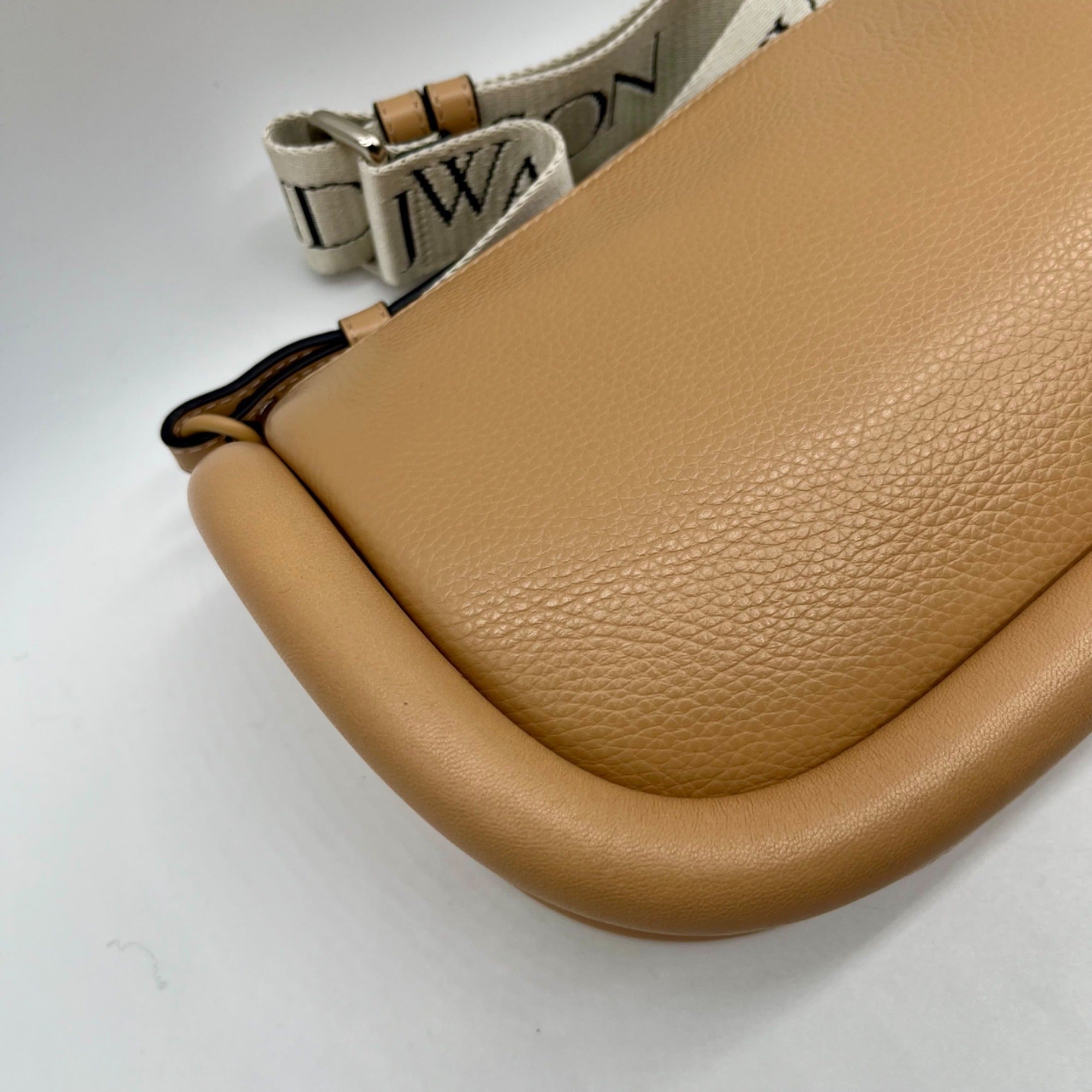 JW Anderson Beige Pebbled Leather Crossbody