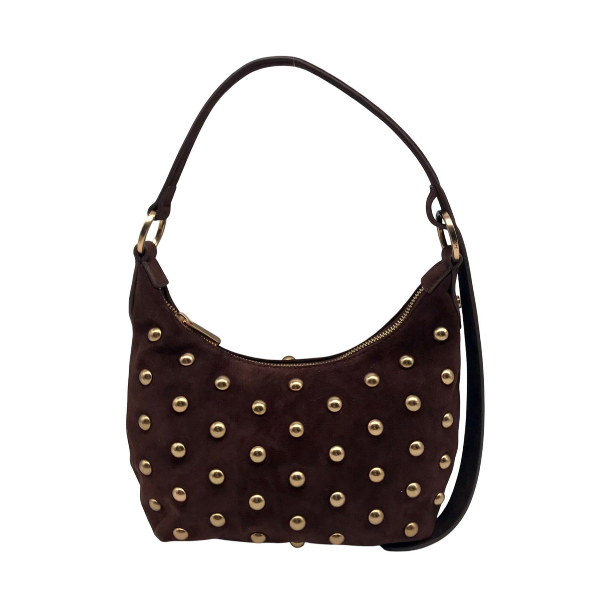 Sam Edelman Spiced Pecan Leather Convertible Bracelet Handle Crossbody Bag