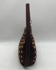 Sam Edelman Spiced Pecan Leather Convertible Bracelet Handle Crossbody Bag