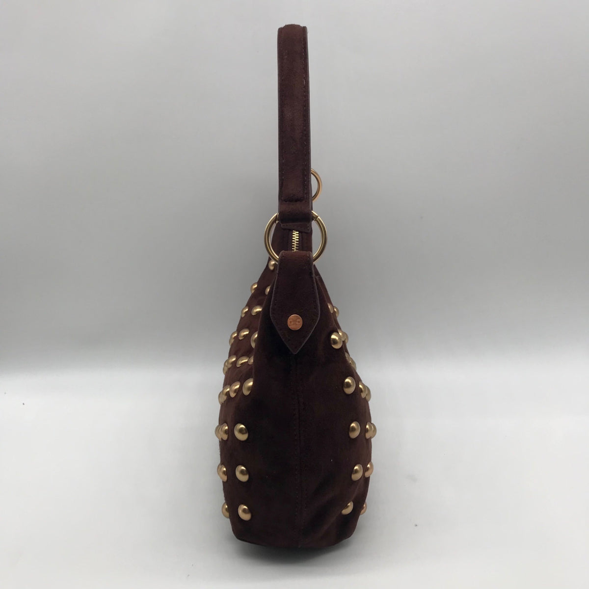 Sam Edelman Spiced Pecan Leather Convertible Bracelet Handle Crossbody Bag