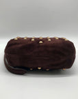 Sam Edelman Spiced Pecan Leather Convertible Bracelet Handle Crossbody Bag