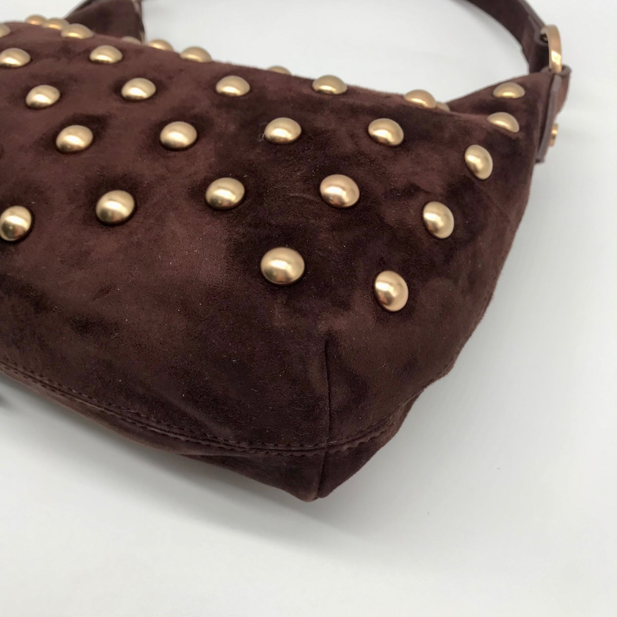 Sam Edelman Spiced Pecan Leather Convertible Bracelet Handle Crossbody Bag