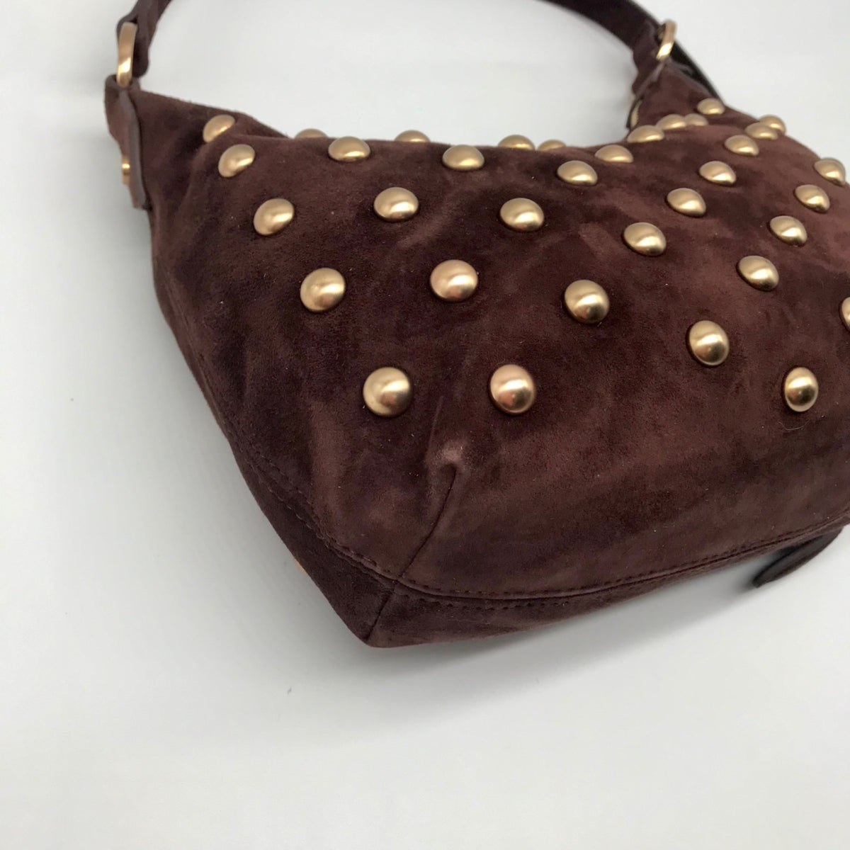 Sam Edelman Spiced Pecan Leather Convertible Bracelet Handle Crossbody Bag