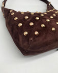 Sam Edelman Spiced Pecan Leather Convertible Bracelet Handle Crossbody Bag
