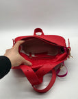 On 34th Red Jaqqy Small Lizard Crossbody Bag