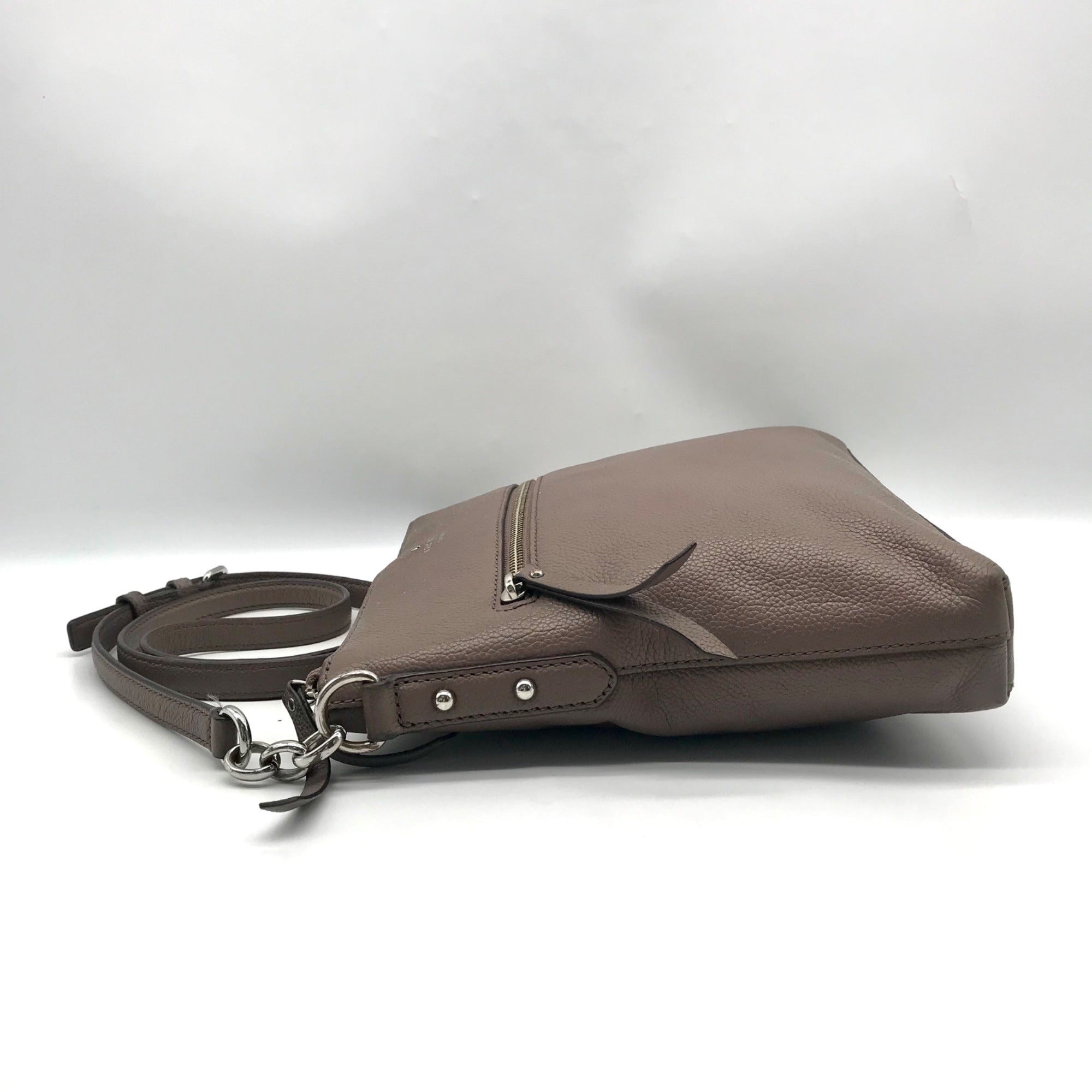 Kate Spade Taupe Pebbled Leather Jackson Street Melisse Crossbody Bag