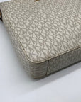 Michael Kors Cream Signature Coated Canvas Large Messenger Bag