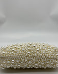 I.N.C. International Concepts Ivory Satin All Over Pearl Clutch