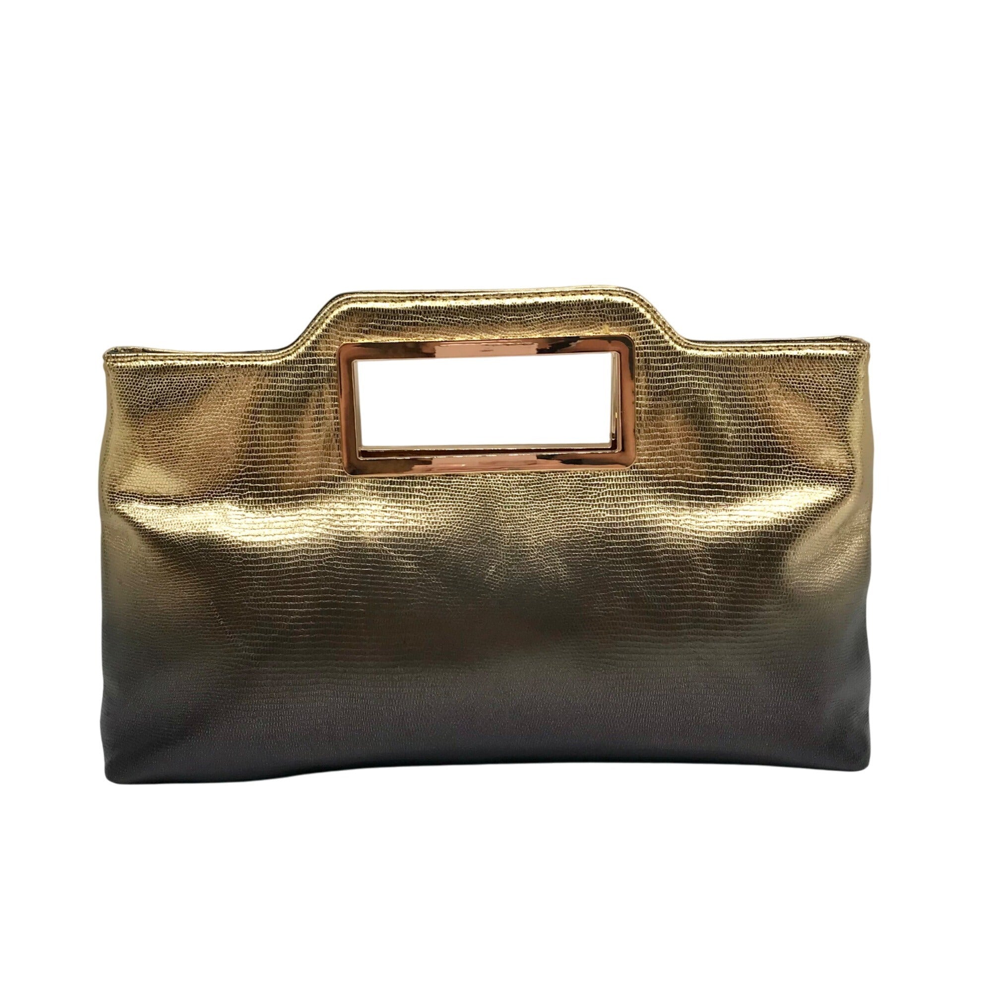 I.N.C. International Concepts Metallic Gold & black Judith Convertible Clutch  