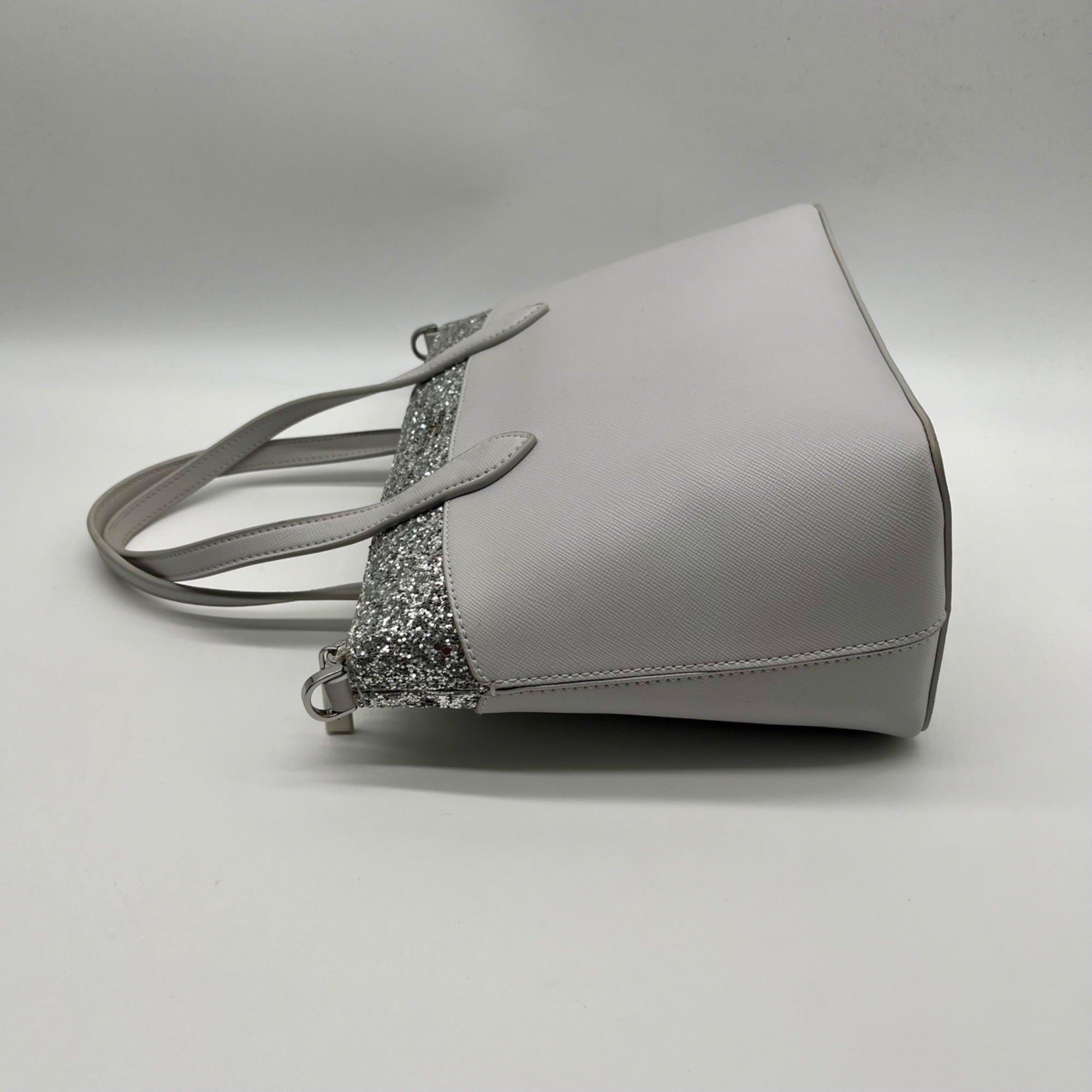 Kate Spade Grey Flash Glitter Satchel Bag