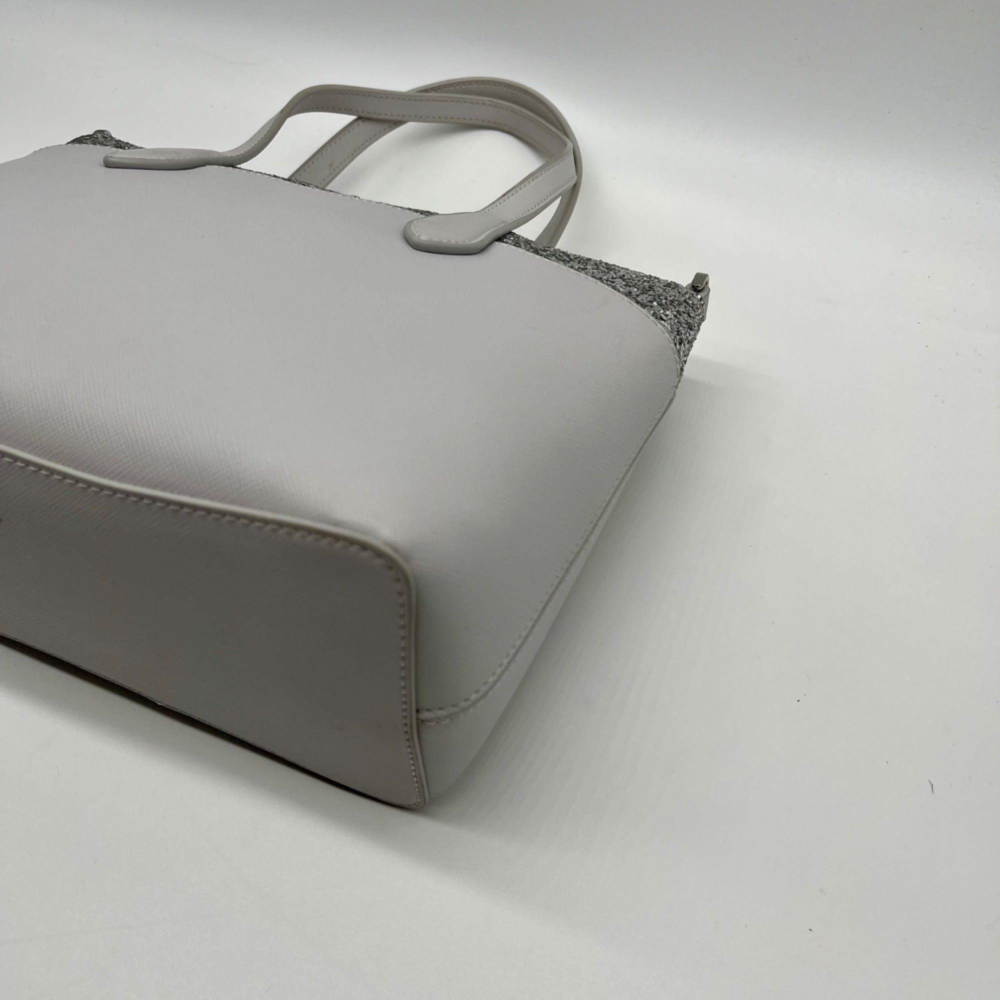 Kate Spade Grey Flash Glitter Satchel Bag